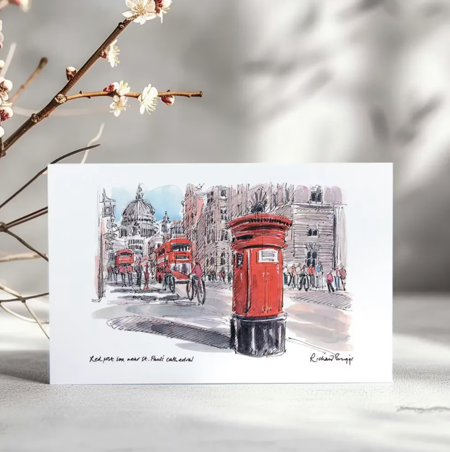 Red Phone Box Near St. Paul's Cathedral