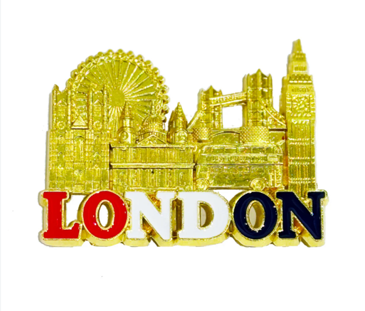 Historic London Metal Fridge Magnet